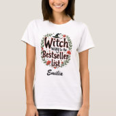 Witch Way to the Bestseller List Aangepaste Hallow T-shirt (Voorkant)
