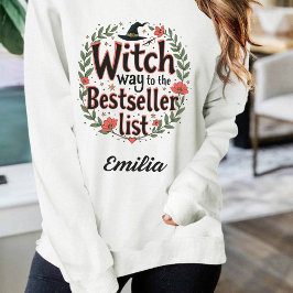 Witch Way to the Bestseller List Aangepaste Hallow T-shirt