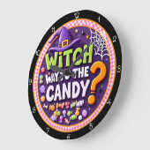 Witch Way To The Candy Halloween Grote Klok (Hoek)