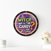 Witch Way To The Candy Halloween Grote Klok (Huis)
