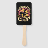 Witch Way to the Candy Halloween T-shirt Handwaaier (Voorkant)
