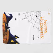Witch Way to the Fairway: Halloween Golf Handdoeke Golfhanddoek (Horizontaal)