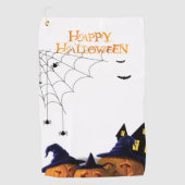 Witch Way to the Fairway: Halloween Golf Handdoeke Golfhanddoek (Voorkant)
