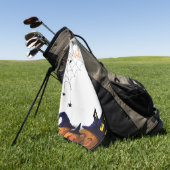 Witch Way to the Fairway: Halloween Golf Handdoeke Golfhanddoek (Groen)