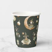 Witch Way to the Party' Kids Halloween Birthday Papieren Bekers (Achterkant)