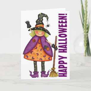 Witch - Wenskaart Kaart