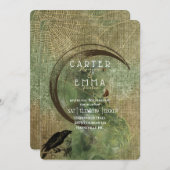 Witch Wicca Spells en Webs Wedding Invitation Kaart (Voorkant / Achterkant)