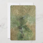 Witch Wicca Spells en Webs Wedding Invitation Kaart (Achterkant)