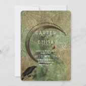 Witch Wicca Spells en Webs Wedding Invitation Kaart (Voorkant)