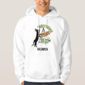 Witch Wired Cat in Halloween bewerkbaar Hoodie (Voorkant)