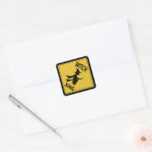Witch Xing Vierkante Sticker (Envelop)