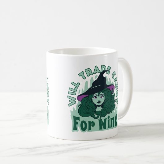 Witch zal Snoep ruilen voor Wine Funny Koffiemok (Voorkant rechts)