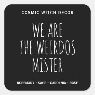 Witch Zwart Soja Kaars Labels