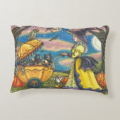 WITCH, ZWARTE CAT-BABY-BUGIE, HOLIDAAGS ACCENT PIL KUSSEN (Achterkant)