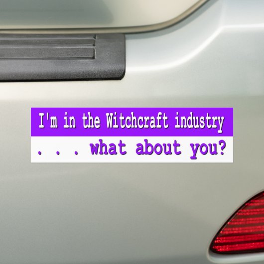Witchambachtelijke industrie bumpersticker (Op auto)