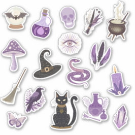 Witchcore Stickers | Tijdschrift Stickers