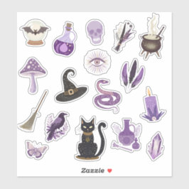 Witchcore Stickers | Tijdschrift Stickers