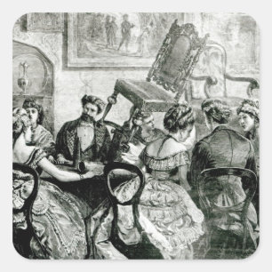 Witchcraft, 1871 vierkante sticker