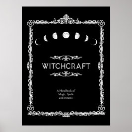 Witchcraft A Handbook of Magic Spells and Potions Poster