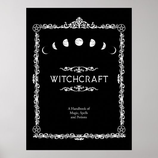 Witchcraft A Handbook of Magic Spells and Potions Poster (Voorkant)