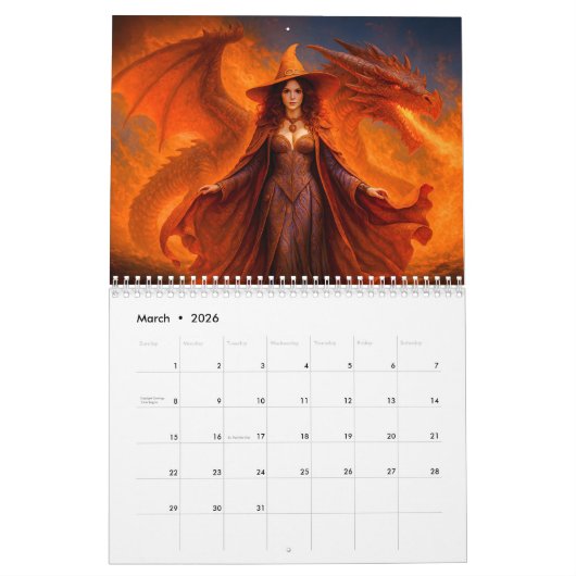 Witchcraft Calendar – Mystical Witches in Mag Kalender (Mar 2026)