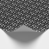 Witchcraft Gothic Witch Cats Pentagrams and Moons Cadeaupapier (Hoek)