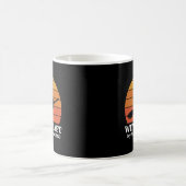 Witchcraft Hobby Retro Sunset Personaliseren Koffiemok (Center)
