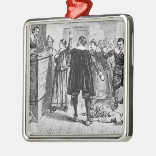 Witchcraft in het dorp Salem Metalen Ornament (Links)