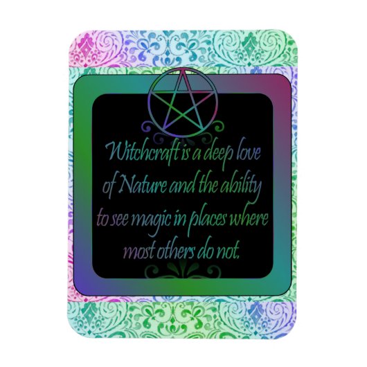 Witchcraft is, gedicht magneet (Verticaal)