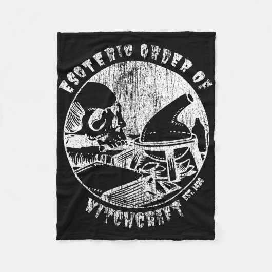 Witchcraft Magic Order Occult Witch Alchemist Fleece Deken (Voorkant)