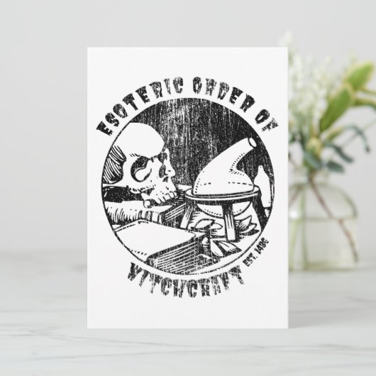 Witchcraft Magic Order Occult Witch Alchemist Kaart (Staand voorkant)
