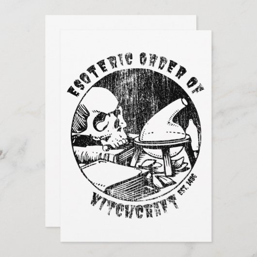 Witchcraft Magic Order Occult Witch Alchemist Kaart (Voorkant / Achterkant)