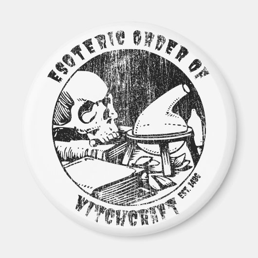 Witchcraft Magic Order Occult Witch Alchemist Magneet (Voorkant)
