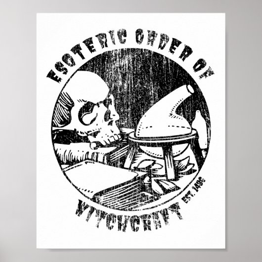 Witchcraft Magic Order Occult Witch Alchemist Poster (Voorkant)