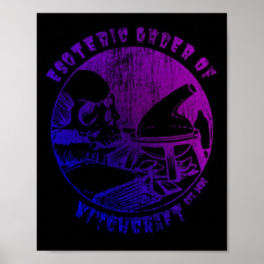 Witchcraft Magic Order Occult Witch Alchemist Poster (Voorkant)