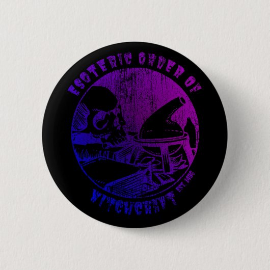 Witchcraft Magic Order Occult Witch Alchemist Ronde Button 5,7 Cm (Voorkant)