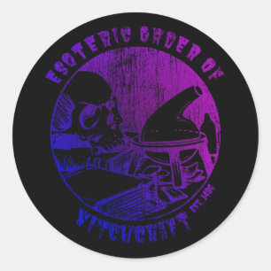 Witchcraft Magic Order Occult Witch Alchemist Ronde Sticker