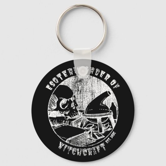 Witchcraft Magic Order Occult Witch Alchemist Sleutelhanger (Voorkant)