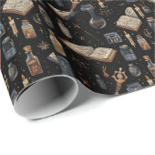 Witchcraft Potion Pattern – Halloween Magic Cadeaupapier (Rol Hoek)