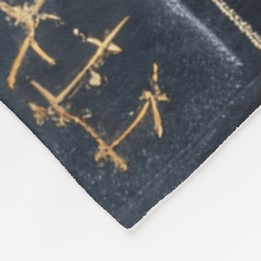 Witchcraft Potion Pattern – Halloween Magic Fleece Deken (Hoek)