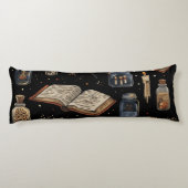 Witchcraft Potion Pattern – Halloween Magic Lichaamskussen (Achterkant)