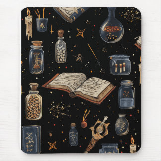 Witchcraft Potion Pattern – Halloween Magic Muismat