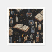 Witchcraft Potion Pattern – Halloween Magic Servet (Voorkant)