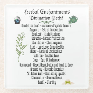 Witchcraft Psychic Development Spells Onderzetter Glazen Onderzetter