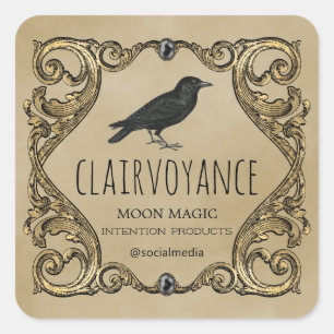 Witchcraft Spell pot en kaars labels