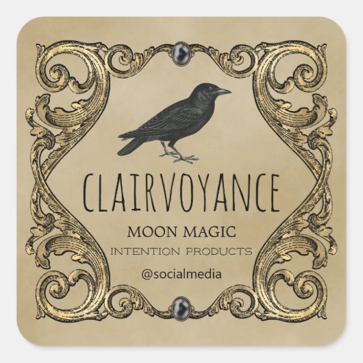 Witchcraft Spell pot en kaars labels (Voorkant)