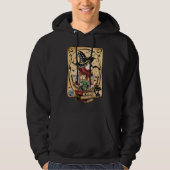 Witchcraft Tarot Card Halloween Hoodie (Voorkant)