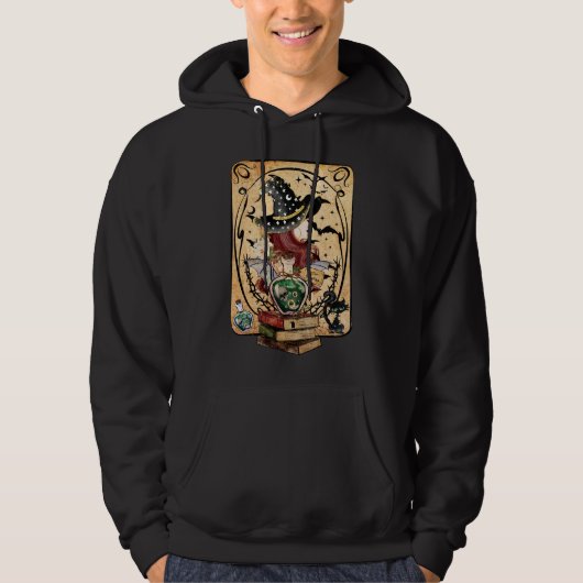 Witchcraft Tarot Card Halloween Hoodie (Voorkant)