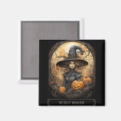  Witchcraft Wiccan Gothic Witchy Halloween Magneet (Voorkant / Achterkant)