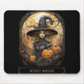  Witchcraft Wiccan Gothic Witchy Halloween Muismat (Voorkant)